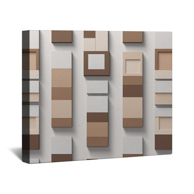 Geometric Wall Panels Canvas Gallery Wrap in Many Sizes