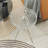 Vahrij Round Side Table, Tempered Glass Top End Table Modern Coffee Table Dining Table for Living Room, Balcony, Bedroom