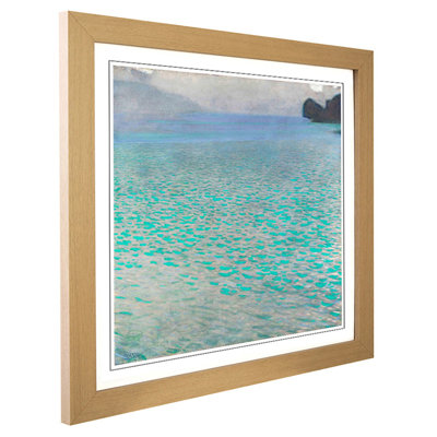 Lake Attersee 3 by Gustav Klimt - Framed Print