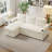 81-Inch Corduroy Sofa Bed, 2-In-1 Foldable Sofa Bed With Storage Space.-2086348504