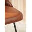 Camillo 49cm H Genuine Leather Upholstered Metal Upholstered Back Accent-97650194