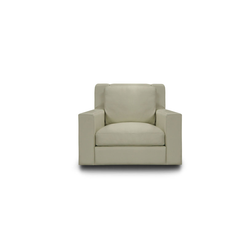 Sterne Leather Swivel Armchair
