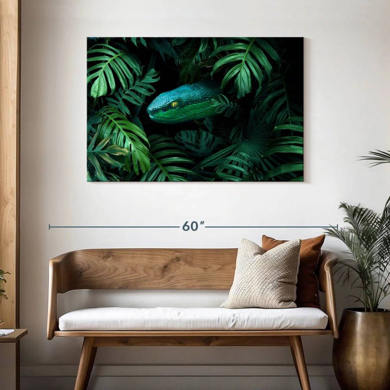 Brampt Tropical Snake, 30" H x 45" W