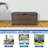 Jeco Inc. 40'' W 70 Gallons Water Resistant Wicker Deck Box-7429029