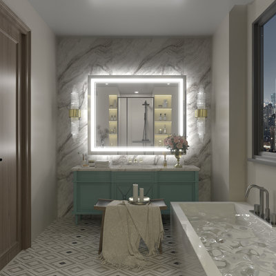  Miroir de salle de bain Wayfair Basics 