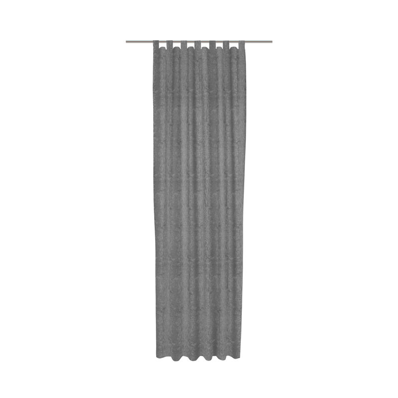 Arna Room Darkening Curtains, 245cm H x 135cm W, Grey