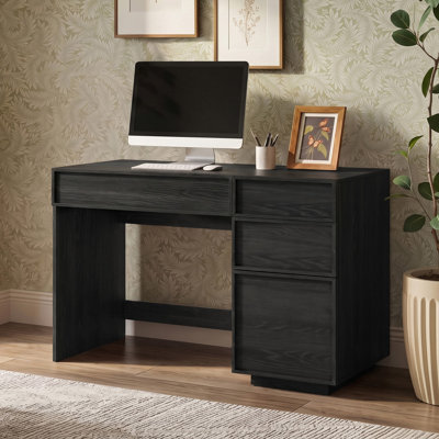 Bureau moderne de 120 cm de large avec 3 tiroirs et un tiroir à dossiers suspendus