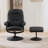 Contemporary Recliner And Ottoman With Swiveling Base-2011718786