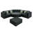 6 - Person Modular Patio Conversation Set with Cushions