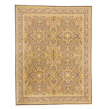 Hand Knotted Wool Area Rug in Aubergine