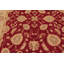 Tapis beige / rouge à motif oriental en laine noué à la main de style oriental Oswalda 5 pi 7 po x 7 pi 8 po
