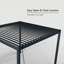 Pergola à structure métallique des années 80 avec persiennes ajustables-102977764-95301608