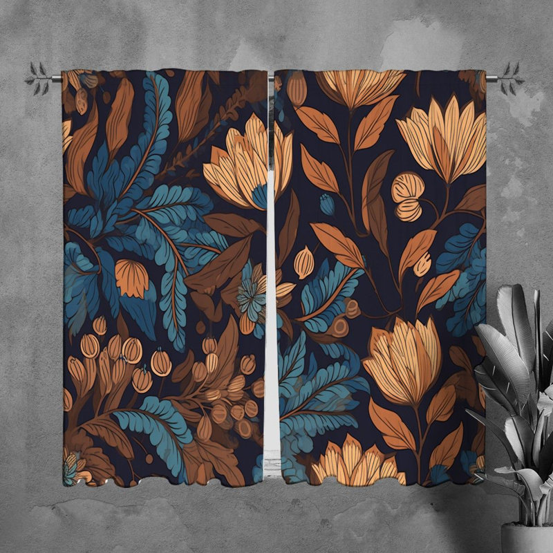 Paire de rideaux obscurcissant en polyester Natisa, L 40 po x L 82 po