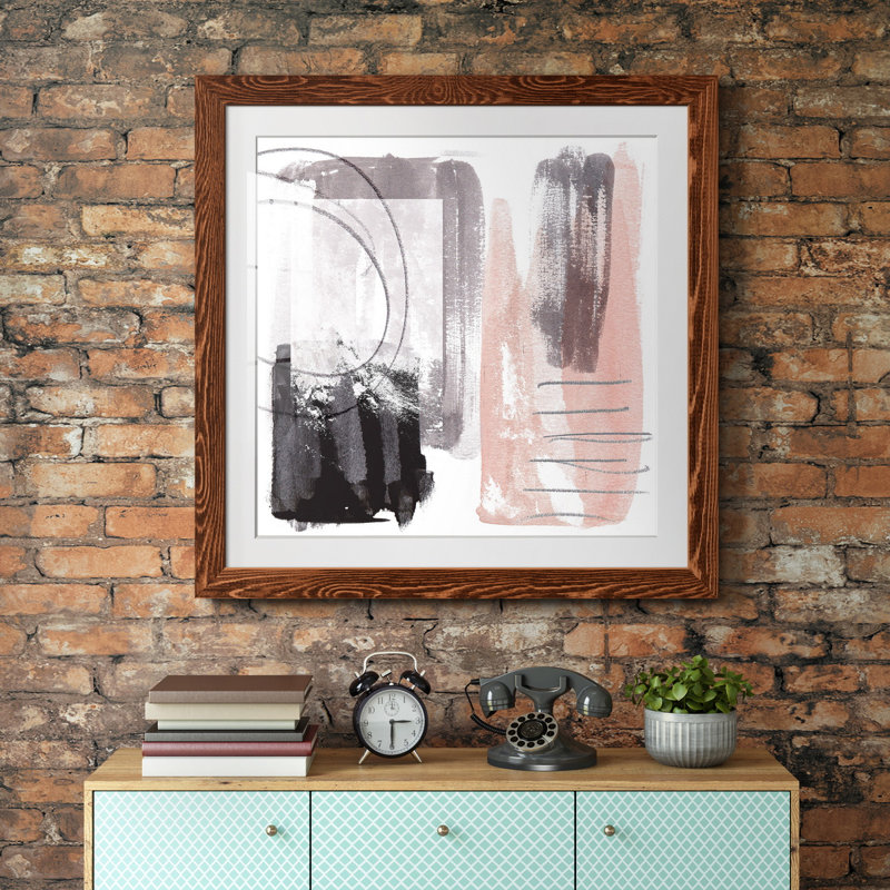 Coexistance III - reproduction encadrée de qualité supérieure - prête à être accrochée, H 17 po x l 17 po x P 1,5 po, Blanc