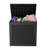Devoko 22 " W 32 Gallons Water Resistant Resin Lockable Deck Box in Black
