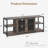 Wood TV Stand for TVs up to 65/75 Inch Farmhouse Entertainment Center with Storage Cabinets and Mesh Doors-1861171469