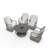 Wicker 4 - Person Patio Conversation Set with Cushions