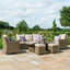 Lotta Sofa Rattan Dining Set - with Ice Bucket & Rising Table