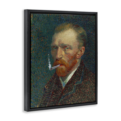 Van Gogh Portrait with Smoke Floating Frame, design by Masters Redux