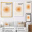 Soleil, art mural sur toile, impression graphique minimaliste orange - Orange Sun Print II-59724861-116161262-116161263