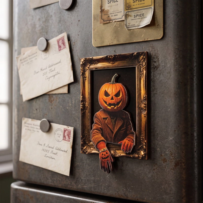 Décorations d'Halloween Aimants magnétiques pour réfrigérateur sur le thème de l'Halloween, A