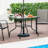 Thamanna Square Metal Outdoor Dining Table With Umbrella Hole , 35'' in. W 35'' in. D