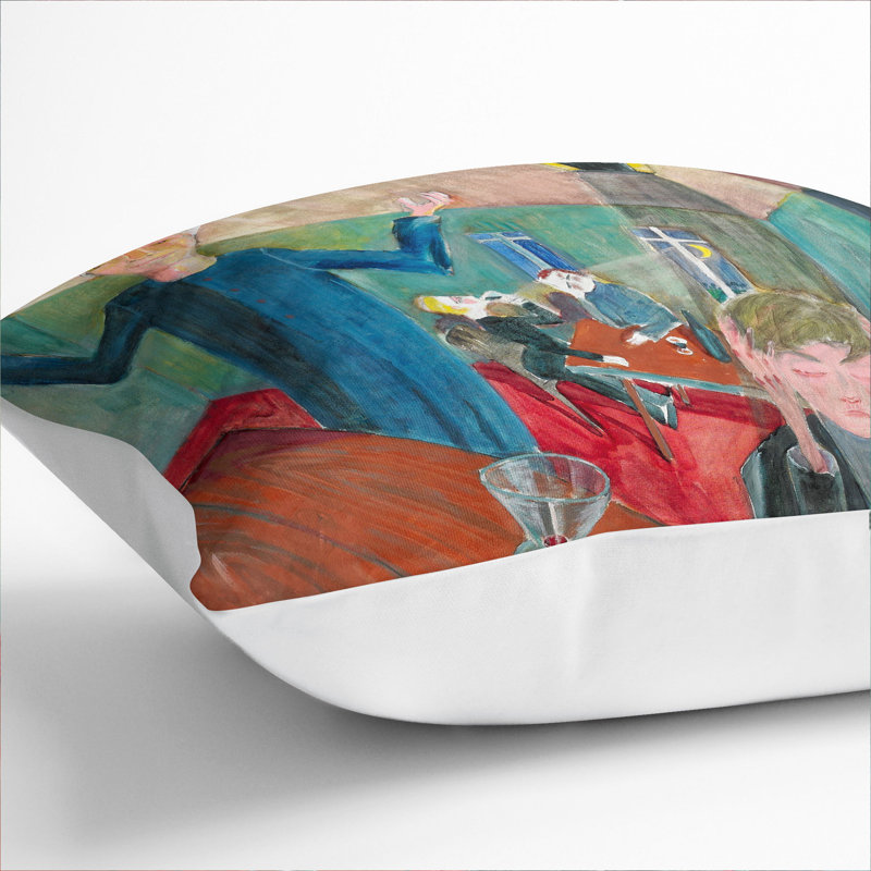 The Drinker Scatter Cushion, 55cm H x 55cm W x 20cm D, White