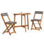 2 - Person Rectangular Solid Wood Patio Dining Set-1036255878