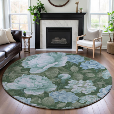 Tapis floral lavable à la machine Premium AMF1561