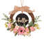 Couronne rose 16 pouces pour porte d'entrée