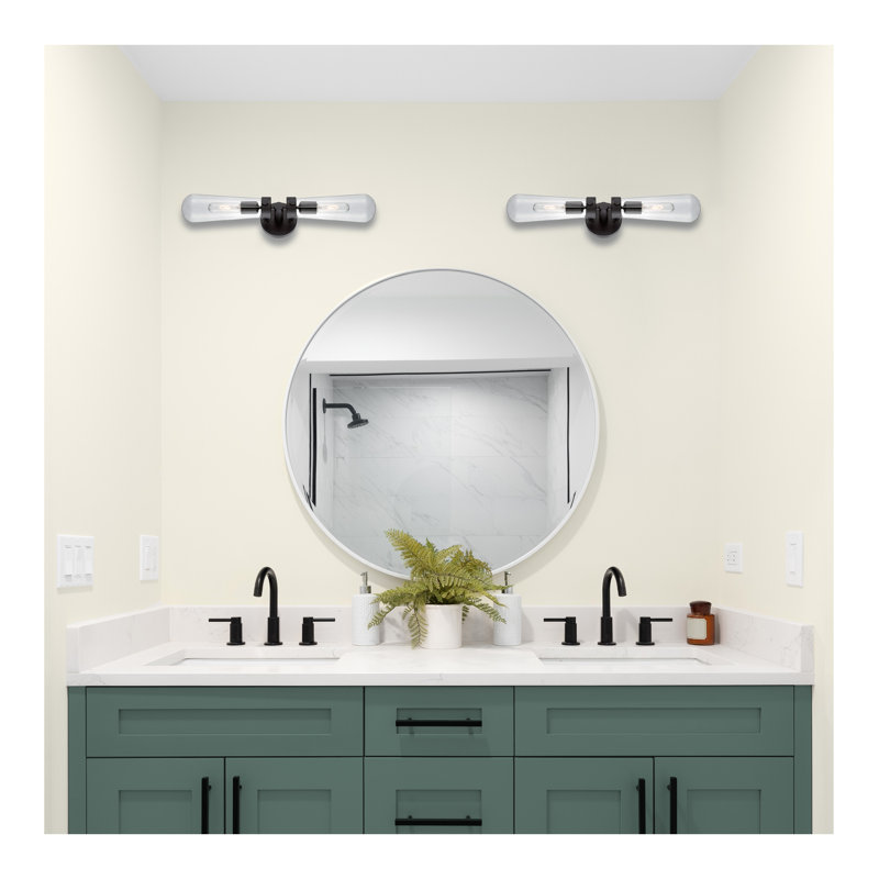 Edern 2 - Light Dimmable Vanity Light, Aged Bronze