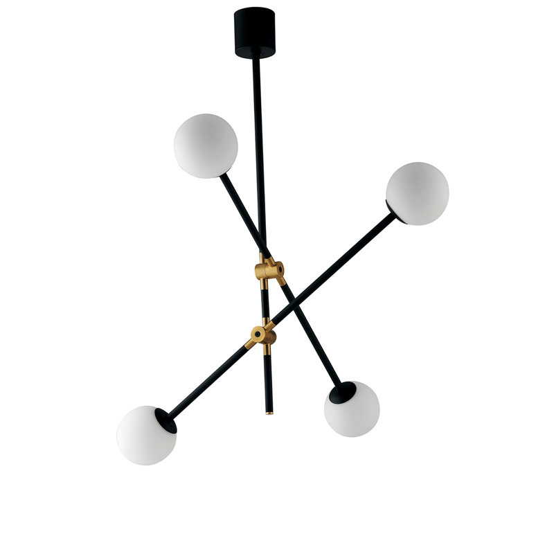 Enoch 4 - Light Black/Brushed Gold Unique/Statement Pendant