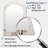 White Dogwood Blossom Harmony III - Dogwood Asymmetrical Decorative Mirror, Traditional Arch Wall Mirror, Printed Metal Art-798304752