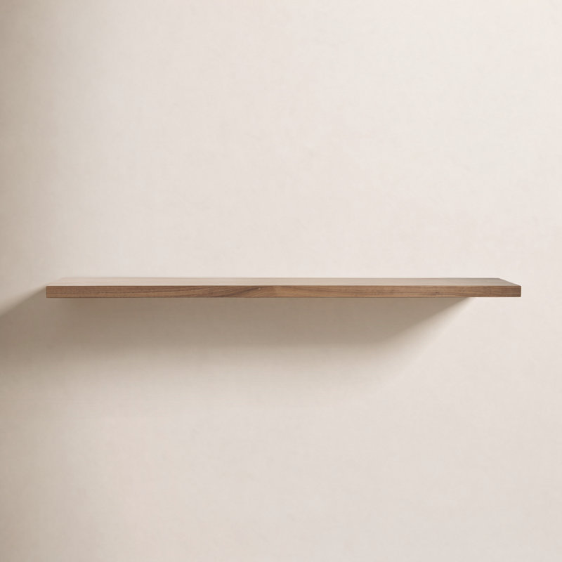 Sherice Manufactured Wood Floating Shelf, 1.97" H x 74.81" W x 10.24" D, Walnut
