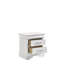 Table de chevet 2 tiroirs de style moderne en bois blanc-2073728755