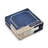 Pimpernel Blue Croc Leather Coasters 4"X 4"