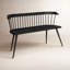 Tempe Mango Wood Spindle Back 51.25"W Bench-1583904794