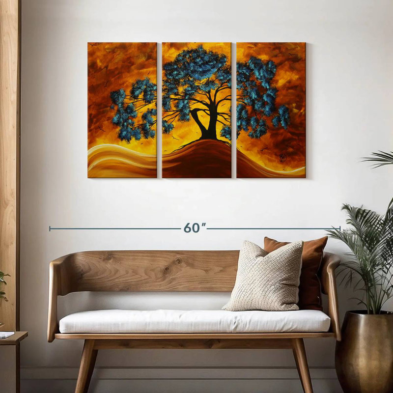 Paysage de rêve en couleur, H 28 po x l 45 po