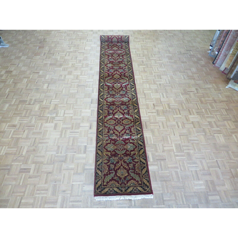 Tapis de la surface en laine de couloir 2 pi 7 po x 19 pi 9 po one-of-kind-noué la Britney