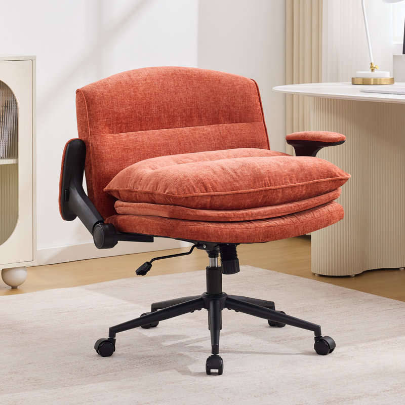 34.2" Wide Office Chairs, Orange