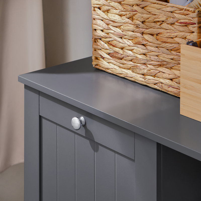 Abdulqadir Linen Cabinet, Dark Grey
