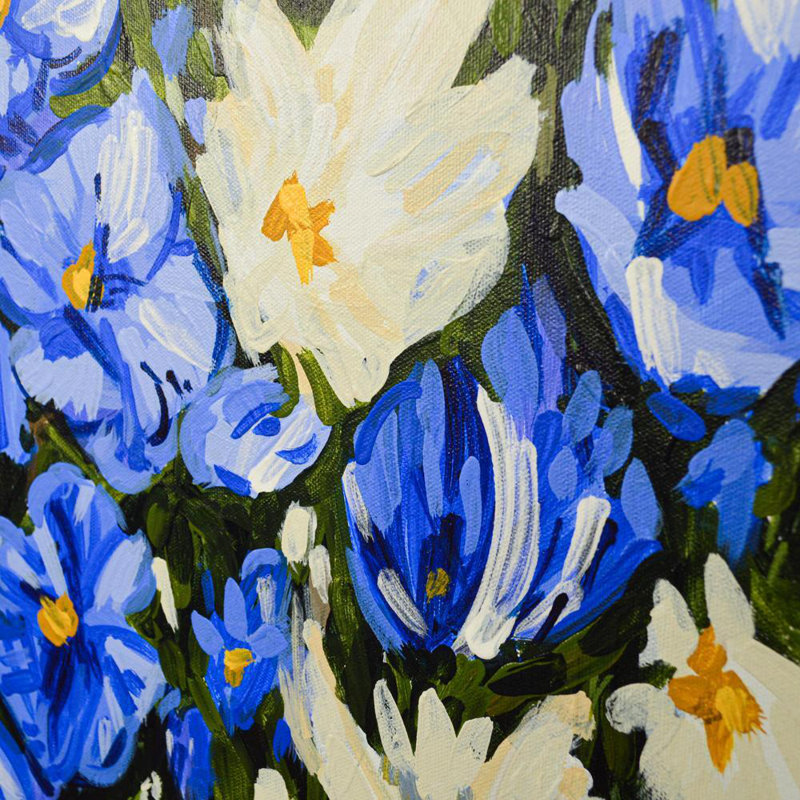 Morning Glories, 20" H x 30" W