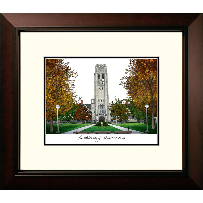NCAA Toledo Rockets Legacy Alumnus Lithograph Picture Frame
