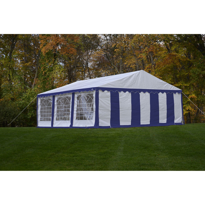 Paroi latérale 20 pi x 20 pi, Bleu / Blanc