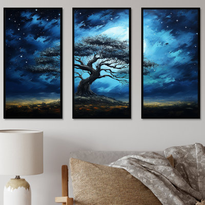 Arbre bleu d'Afrique, Serengeti, art mural 5