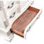 11 tiroirs de style transitionnel Zuri Commode finition perle blanche