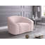Fauteuil demi-tonneau en velours Alaw-1910994068