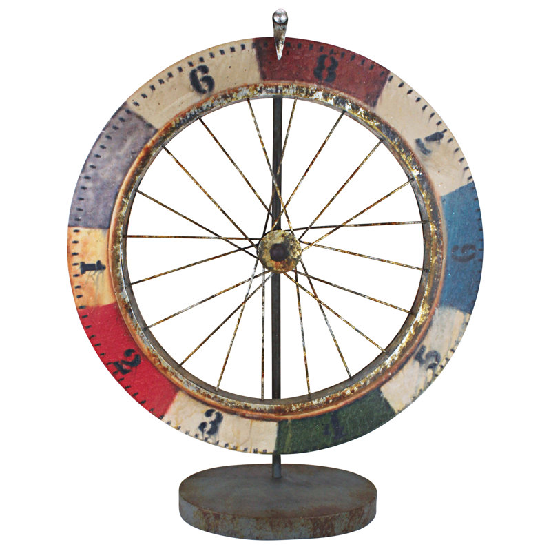 Sculpture en métal Carnival Game Wheel of Chance