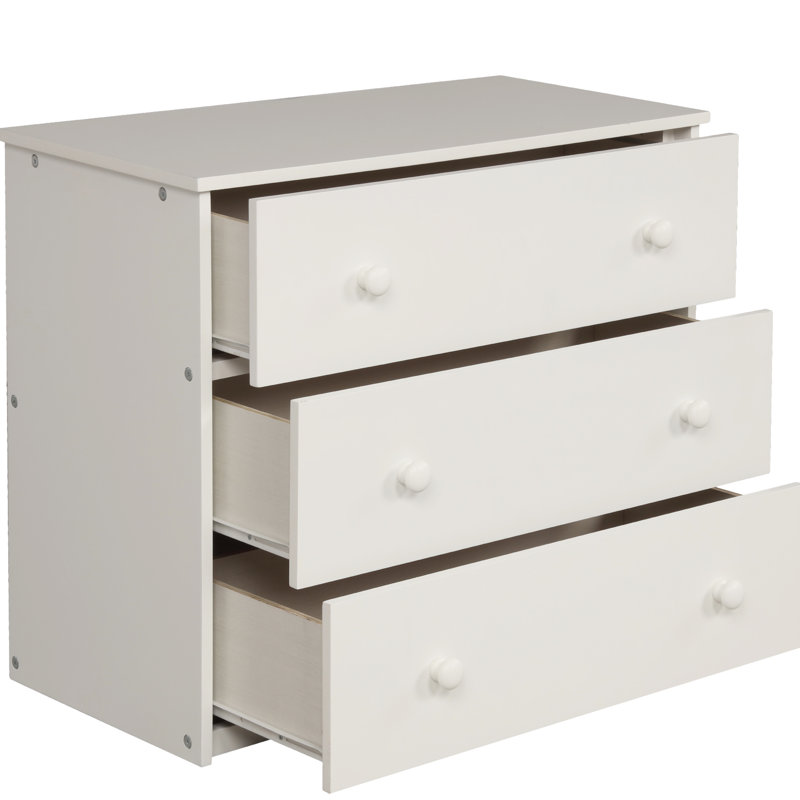 White Twin Loft Bed With Storage Cabinet And Movable Desk, Stable Rolling Desk - White, Reliable Build, White