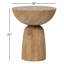 Balak Solid Wood Pedestal End Table-334697338